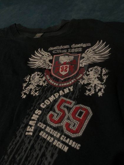 เสื้อยืดสีดำวินเทจแบรนด์ Xios New York รูปที่ 2