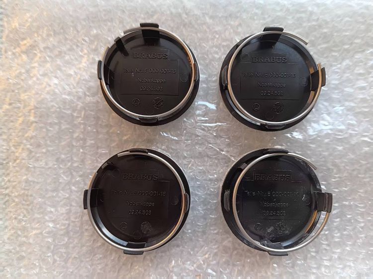 BRABUS Wheels Center Caps Part no. 09 24 503  Rare Items ฝาดุมล้อ BRABUS ของแท้  หายาก จากญี่ปุ่น สภาพเหมือนใหม่ พลาสติกด้านหน้า (LogoตัวB)  รูปที่ 4