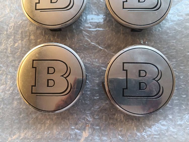 BRABUS Wheels Center Caps Part no. 09 24 503  Rare Items ฝาดุมล้อ BRABUS ของแท้  หายาก จากญี่ปุ่น สภาพเหมือนใหม่ พลาสติกด้านหน้า (LogoตัวB)  รูปที่ 3