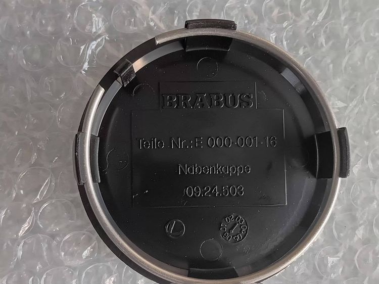BRABUS Wheels Center Caps Part no. 09 24 503  Rare Items ฝาดุมล้อ BRABUS ของแท้  หายาก จากญี่ปุ่น สภาพเหมือนใหม่ พลาสติกด้านหน้า (LogoตัวB)  รูปที่ 6