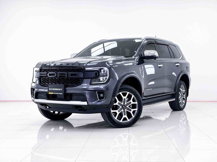 Ford Everest 2023 2.0 Titanium Plus 4WD Utility-car ดีเซล ไม่ติดแก๊ส เกียร์อัตโนมัติ เทา