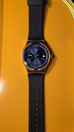น้ำเงิน นาฬิกา Swatch ออโตเมติก รุ่น shimmer at dusk