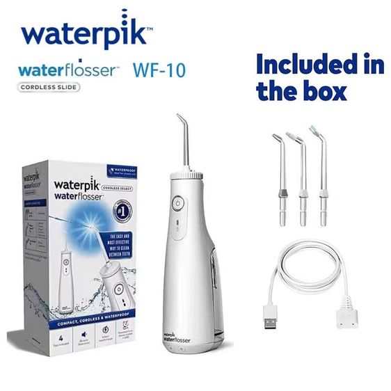 Waterpik ไหมขัดฟันไร้สายแบบชาร์จ สามารถกำจัดคราบจุลินทรีย์ได้ถึง 99.9% มีประสิทธิภาพมากกว่าไหมขัดฟันถึง 50%