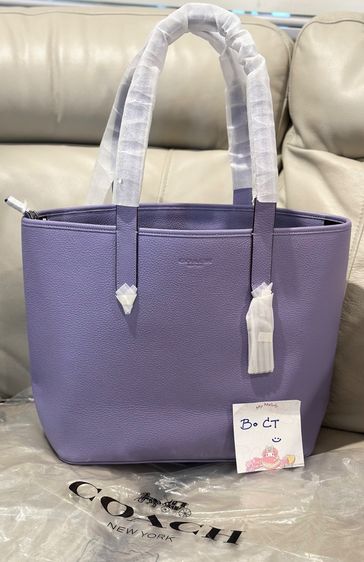 กระเป๋า Coach City Tote (หนัง Pebbled Leather) สีม่วงลาเวนเดอร์