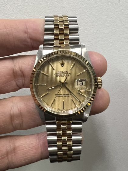 ROLEX 16233 ข้างตัน หน้าลูกฟูกทอง 36 mm.