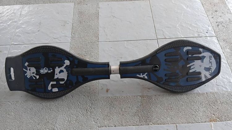 สเน็กบอร์ด (Snakeboard) ลายพรางสีน้ำเงิน มือสองครับ รูปที่ 4