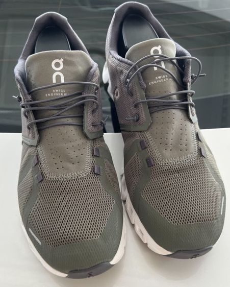 ขาย On Clould 5 สีเขียวมะกอก olive/white size 45/290cm ของแท้ 100 % สภาพสวย รูปที่ 5