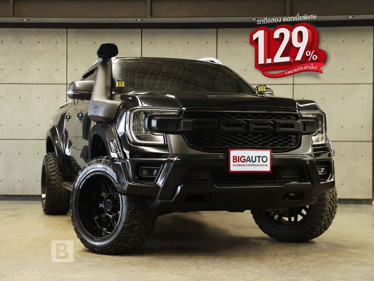 Ford Ranger 2023 2.0 Hi-Rider Wildtrak Pickup ดีเซล ไม่ติดแก๊ส เกียร์อัตโนมัติ ดำ