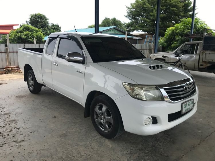 Toyota Hilux Vigo Champ 2013 Smart Cab 2.5 E Pickup ดีเซล ไม่ติดแก๊ส เกียร์ธรรมดา ขาว