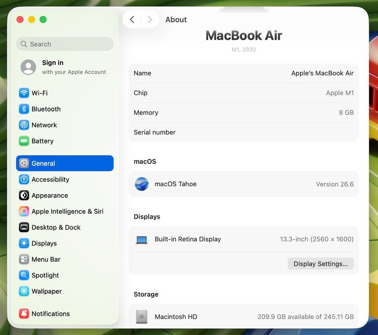 MacBook Air 13-inch M1 2020 Ram8GB SSD256GB SpaceGray  รูปที่ 12