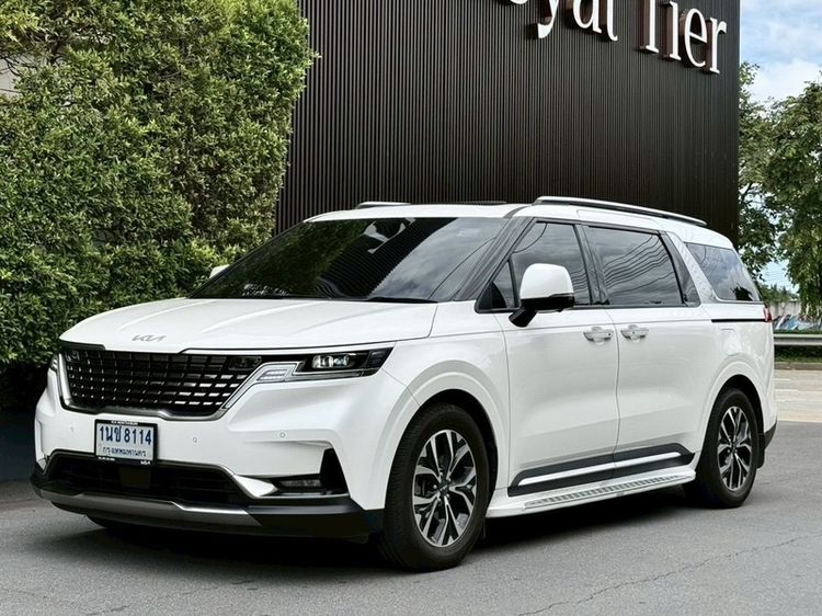 Kia Grand Carnival 2024 2.2 SXL Utility-car ดีเซล ไม่ติดแก๊ส เกียร์อัตโนมัติ ขาว