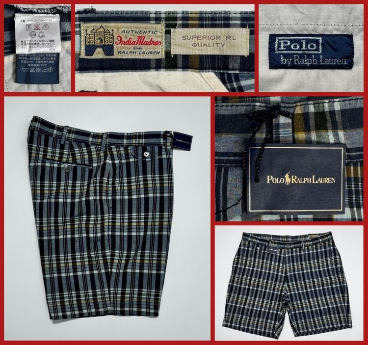⚠️ของใหม่ป้ายห้อย‼️กางเกงขาสั้น POLO RALPH LAUREN ของแท้ ลายสก๊อตสวย