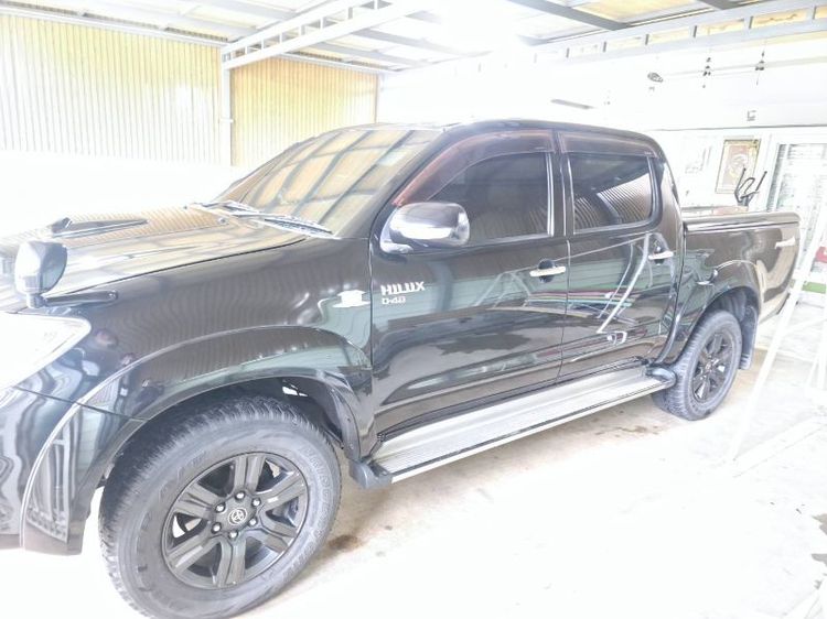 Toyota Hilux Vigo 2010 2.5 E Prerunner VN Turbo Pickup ดีเซล ไม่ติดแก๊ส เกียร์ธรรมดา ดำ รูปที่ 2
