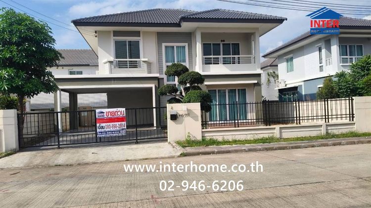 บ้านเดี่ยว 2 ชั้น 65.6 ตร.ว. หมู่บ้านเดอะแพลนท์ แจ้งวัฒนะ-ราชพฤกษ์ ใกล้วัดเกาะเกรียง ใกล้ตลาด ส รุ่งเรือง ถนน345 ถนนแจ้งวัฒนะ-ราชพฤกษ์ 