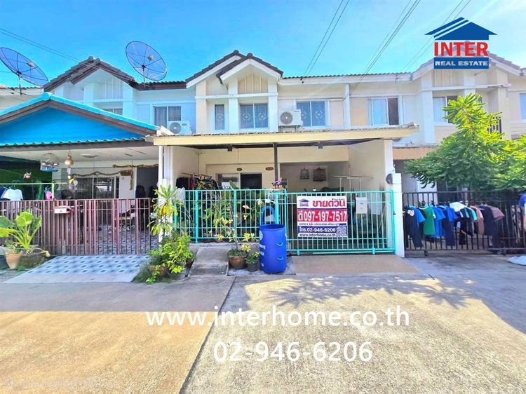 ทาวน์เฮ้าส์ 2 ชั้น 17.4 ตร.ว. หมู่บ้านพฤกษา 59-1 สุขุมวิท-บางปู ใกล้ BTS เคหะสมุทรปราการ ซอยเทศบางบางปู59 ถนนสุขุมวิท ถนนซอยเทศบาลบางปู59
