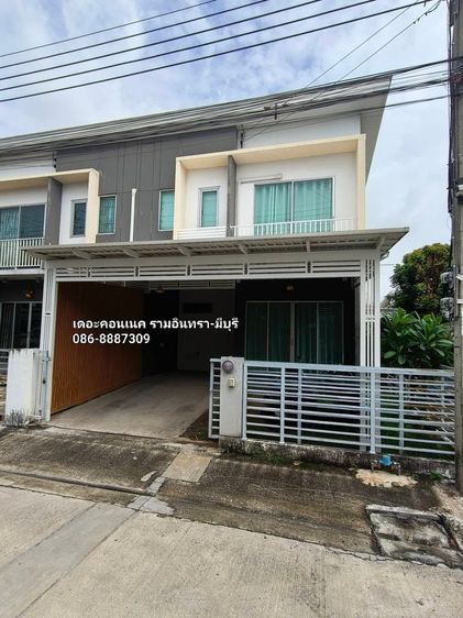 ขาย.ทาวน์เฮ้าส์ 2 ชั้น (มุม) ม.เดอะคอนเนค22   เนื้อที่ 21.40 ตรวา สุวินทวงศ์  รามอินทรา-มีนบุรี