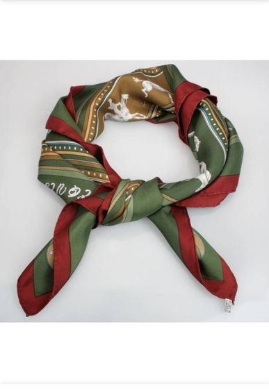 Hermes​ Silk​ Scarf​แท้ รูปที่ 9