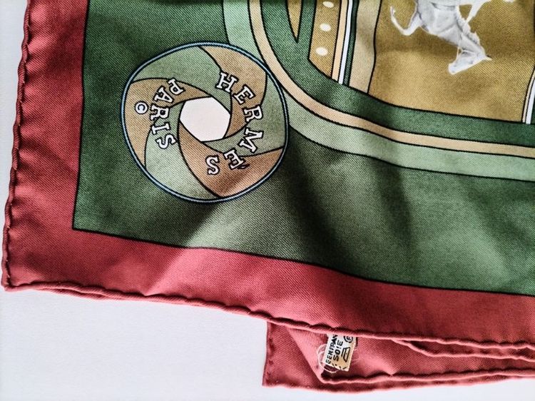 Hermes​ Silk​ Scarf​แท้ รูปที่ 6
