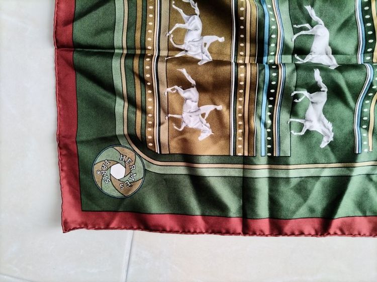 Hermes​ Silk​ Scarf​แท้ รูปที่ 3