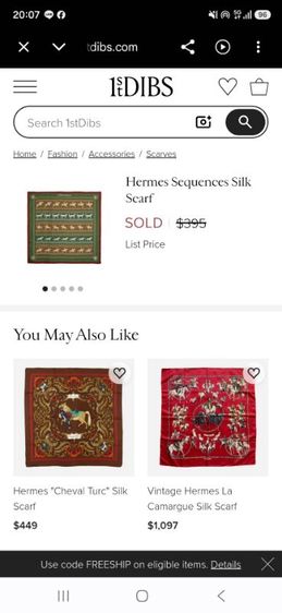 Hermes​ Silk​ Scarf​แท้ รูปที่ 11