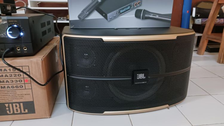 ขายชุดคาราโอเกะ แอมป์ JBL รุ่น RMA330 และลําโพง JBL Pasion10 และชุดไมค์ลอย MBV รูปที่ 4