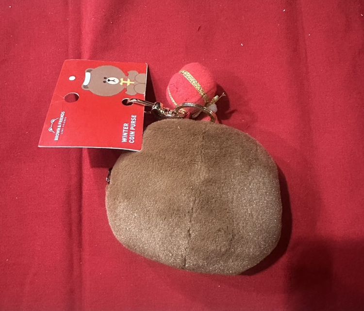 กระเป๋าสตางค์ Brown Christmas Pouch ใหม่ป้ายห้อย รูปที่ 2