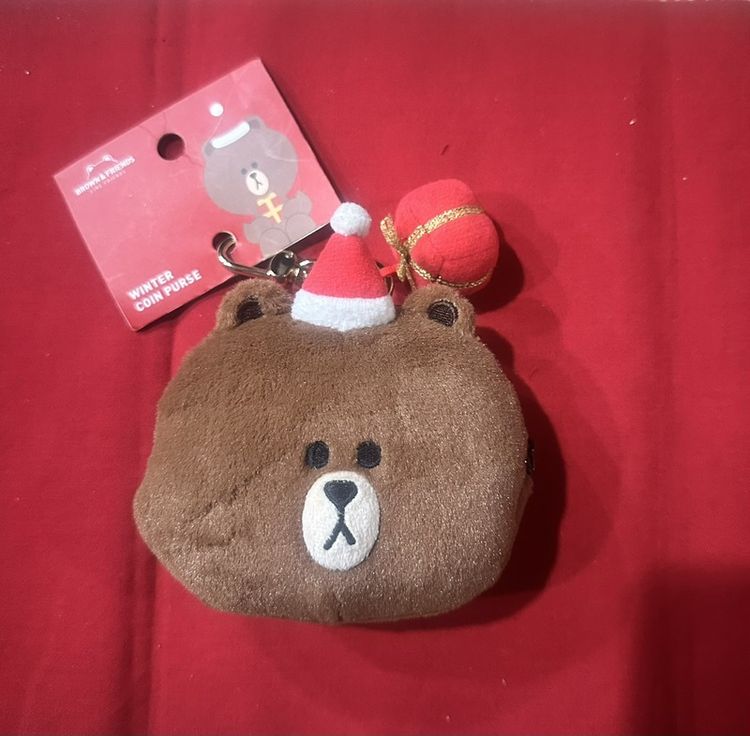 อื่นๆ อื่นๆ ไม่ระบุ อื่นๆ กระเป๋าสตางค์ Brown Christmas Pouch ใหม่ป้ายห้อย
