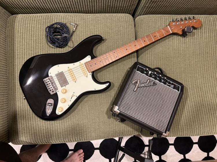 กีตาร์ไฟฟ้า Stratocaster คอเผาPaul Ray Classic Plus S Roasted