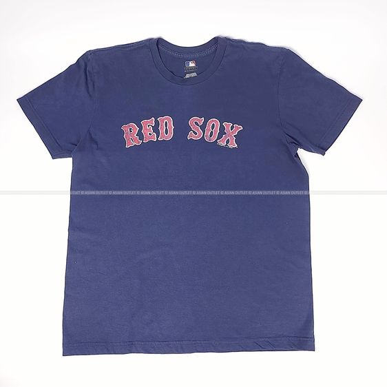 เสื้อยืด Boston Red Sox MLB Genuine Merchandise แท้ สีกรมท่า ลายสกรีนวินเทจ ปั๊มคอ ไซส์ L มือสอง สภาพดี หายาก