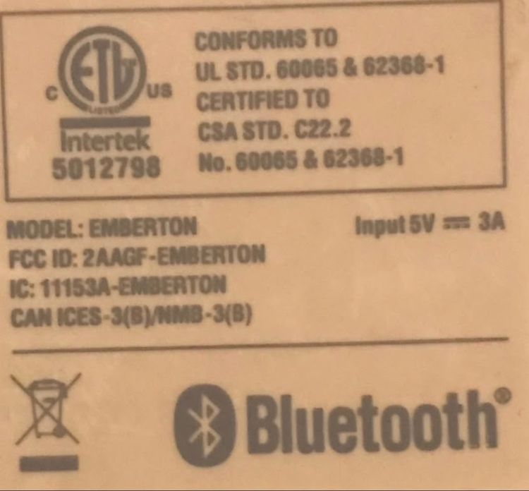 ลำโพง MARSHALL EMBERTON Bluetooth ของแท้ ใช้งานได้ปกติทุกอย่าง เสียงดีมากๆ รูปที่ 10