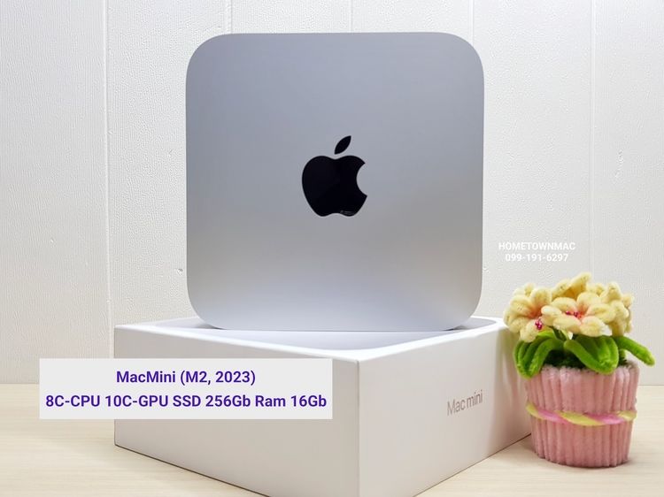 Apple แมค โอเอส 16 กิกะไบต์ อื่นๆ ไม่ใช่ MacMini (M2, 2023) 8C-CPU 10C-GPU SSD 256Gb Ram 16Gb ครบกล่อง สวย สุดคุ้ม