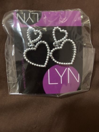 เงิน ต่างหู Lyn แท้ จากช๊อป คอลเล็กชั่น ปี 2012-2019