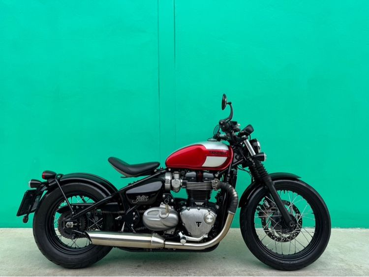 Bonneville Bobber 2018 Triumph bobber สีเทาแดง ปี17จด18 วิ่ง 6,000โล