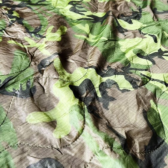 🇺🇲ผ้าห่มปันโจกองทัพอเมริกา 80s USA Wet Weather Poncho camouflage Liner ปี 1983 🇺🇲 งานกองทัพ Made in USA รูปที่ 5