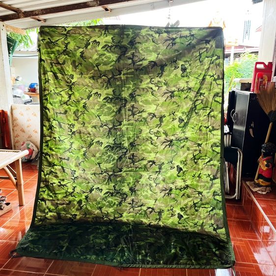 🇺🇲ผ้าห่มปันโจกองทัพอเมริกา 80s USA Wet Weather Poncho camouflage Liner ปี 1983 🇺🇲 งานกองทัพ Made in USA รูปที่ 2