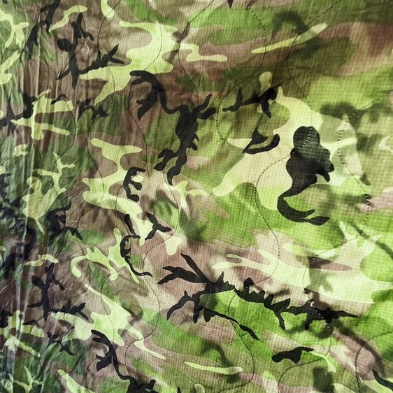 🇺🇲ผ้าห่มปันโจกองทัพอเมริกา 80s USA Wet Weather Poncho camouflage Liner ปี 1983 🇺🇲 งานกองทัพ Made in USA รูปที่ 4