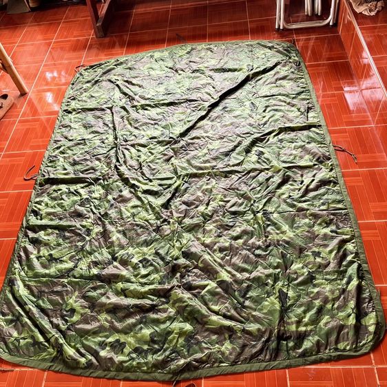 อื่นๆ 🇺🇲ผ้าห่มปันโจกองทัพอเมริกา 80s USA Wet Weather Poncho camouflage Liner ปี 1983 🇺🇲 งานกองทัพ Made in USA