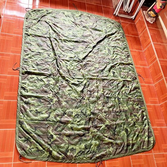 🇺🇲ผ้าห่มปันโจกองทัพอเมริกา 80s USA Wet Weather Poncho camouflage Liner ปี 1983 🇺🇲 งานกองทัพ Made in USA รูปที่ 8