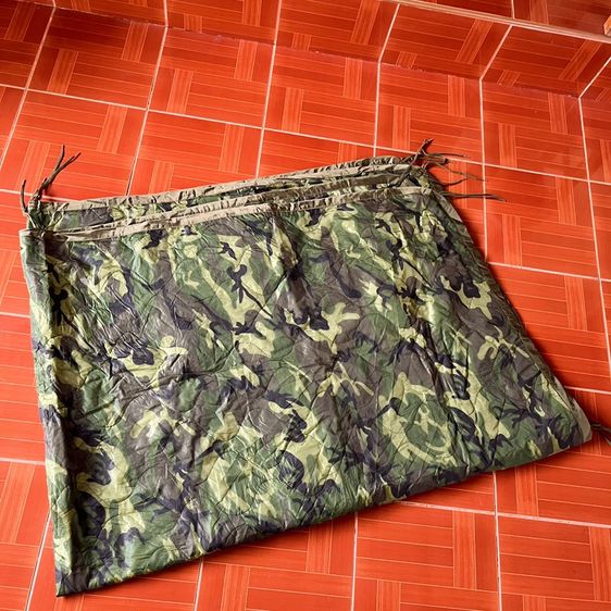 🇺🇲ผ้าห่มปันโจกองทัพอเมริกา 80s USA Wet Weather Poncho camouflage Liner ปี 1988 🇺🇲 งานกองทัพ Made in USA 🇺🇲 U.S.ARMY รูปที่ 4