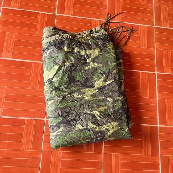 อื่นๆ 🇺🇲ผ้าห่มปันโจกองทัพอเมริกา 80s USA Wet Weather Poncho camouflage Liner ปี 1988 🇺🇲 งานกองทัพ Made in USA 🇺🇲 U.S.ARMY