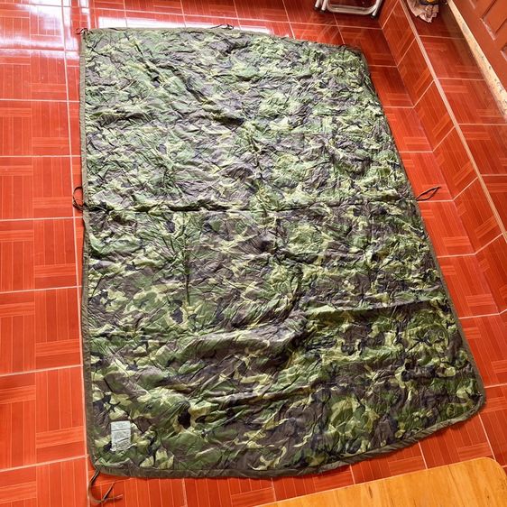 🇺🇲ผ้าห่มปันโจกองทัพอเมริกา 80s USA Wet Weather Poncho camouflage Liner ปี 1988 🇺🇲 งานกองทัพ Made in USA 🇺🇲 U.S.ARMY รูปที่ 2