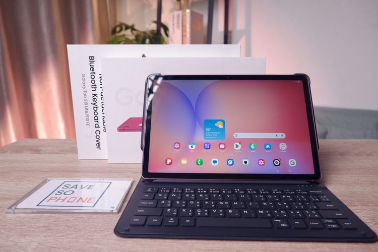 Samsung 128 GB Galaxy Tab S10 Lite 5G 6+128GB + คีย์บอร์ดครบกล่อง สี Coralred เครื่องสวย ราคาเพียง 10,900.- มีประกันร้าน 60วัน
