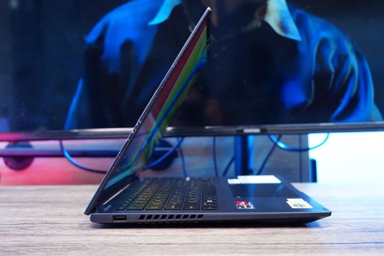 Asus Vivobook S 14 Flip OLED ทัชกรีนหมุนจอ360องศา Ryzen7-7730U Ram16 SSD512GB จอ14 2.8K OLED 90Hz จอภาพสวยคมชัดมาก ดีไซน์สวยทันสมัย ราคา 18, รูปที่ 7