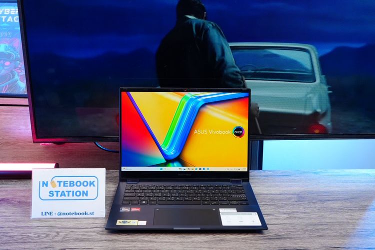 วินโดว์ 16 กิกะไบต์ ไม่ใช่ Asus Vivobook S 14 Flip OLED ทัชกรีนหมุนจอ360องศา Ryzen7-7730U Ram16 SSD512GB จอ14 2.8K OLED 90Hz จอภาพสวยคมชัดมาก ดีไซน์สวยทันสมัย ราคา 18,