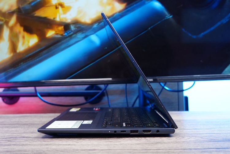 Asus Vivobook S 14 Flip OLED ทัชกรีนหมุนจอ360องศา Ryzen7-7730U Ram16 SSD512GB จอ14 2.8K OLED 90Hz จอภาพสวยคมชัดมาก ดีไซน์สวยทันสมัย ราคา 18, รูปที่ 6