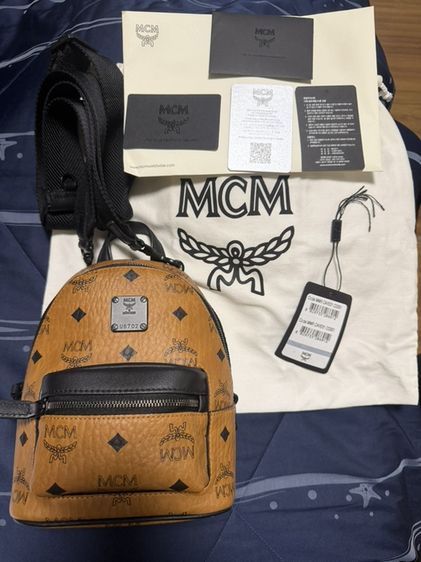 กระเป๋า MCM Stark Crossbody Visetos สี Cognac พร้อมอุปกรณ์ ใหม่เอี่ยม ไม่เคยใช้ รูปที่ 2