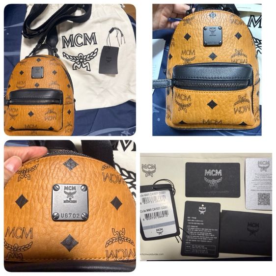 กระเป๋า MCM Stark Crossbody Visetos สี Cognac พร้อมอุปกรณ์ ใหม่เอี่ยม ไม่เคยใช้