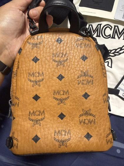 กระเป๋า MCM Stark Crossbody Visetos สี Cognac พร้อมอุปกรณ์ ใหม่เอี่ยม ไม่เคยใช้ รูปที่ 6