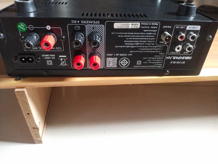 แอมป์ขยายเสียง รุ่น AV-3332 แบรนด์ SOUNDMILAN ใช้ไฟได้ 2ระบบ DC12V - AC220V กำลังวัตต์ 2000w  รูปที่ 11