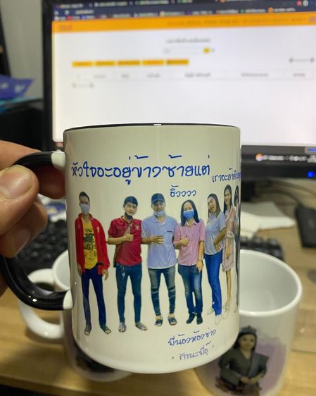 🥛แก้วเซรามิกสกรีนภาพ 🥛แก้วมัคพร้อมสกรีนรูป รูปที่ 3
